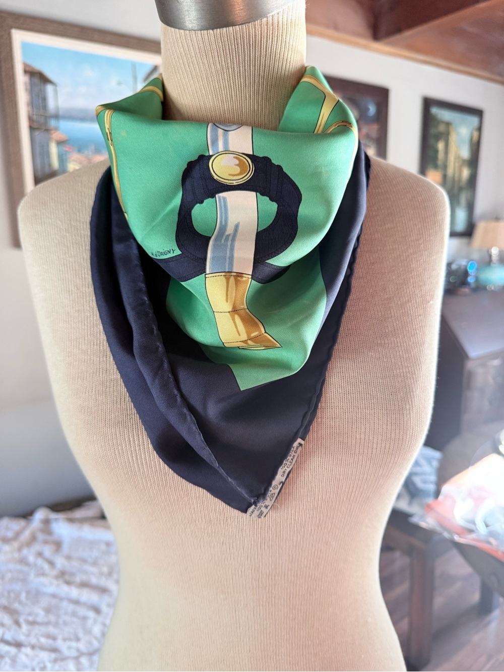 Hermes Eperon D’Or Silk Scarf - Flawed